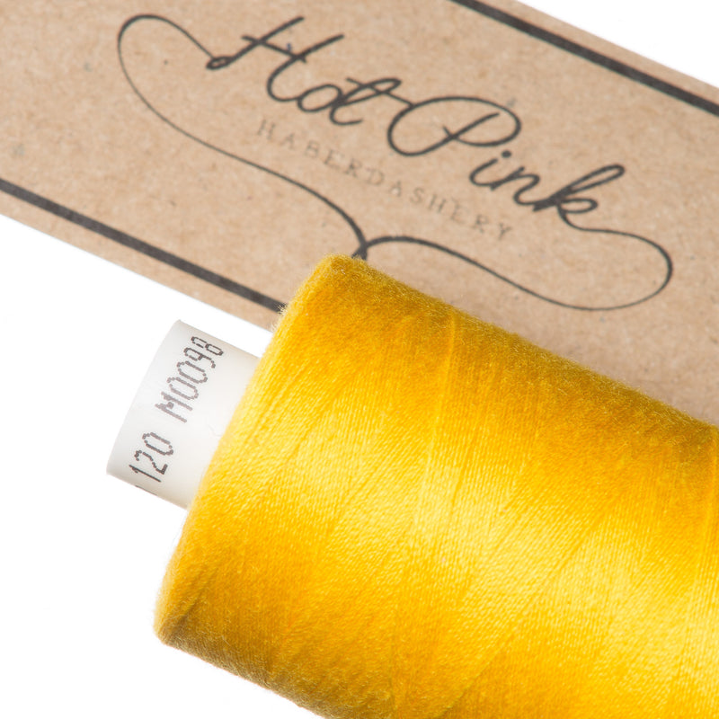 1000m Coates Polyester Moon Thread in Oranges & Yellows 0098