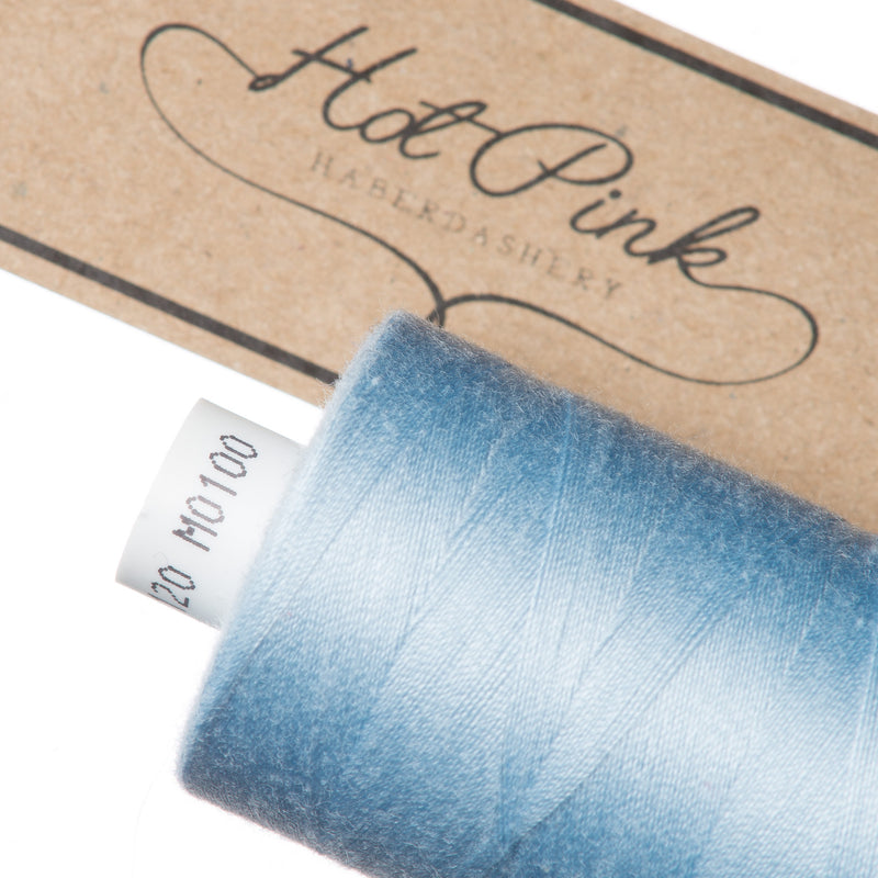 1000m Coates Polyester Moon Thread in Blues 0100