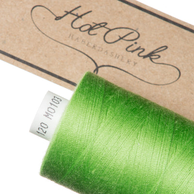 1000m Coates Polyester Moon Thread in Greens 0103