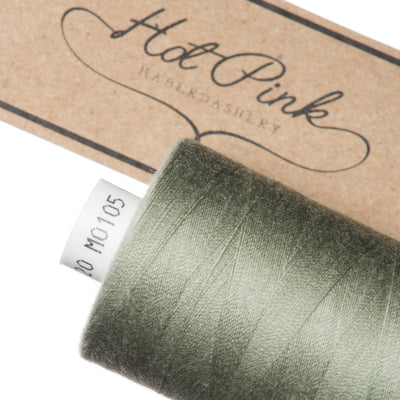 1000m Coates Polyester Moon Thread in Greens 0105