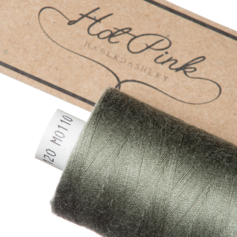 1000m Coates Polyester Moon Thread in Greens 0110