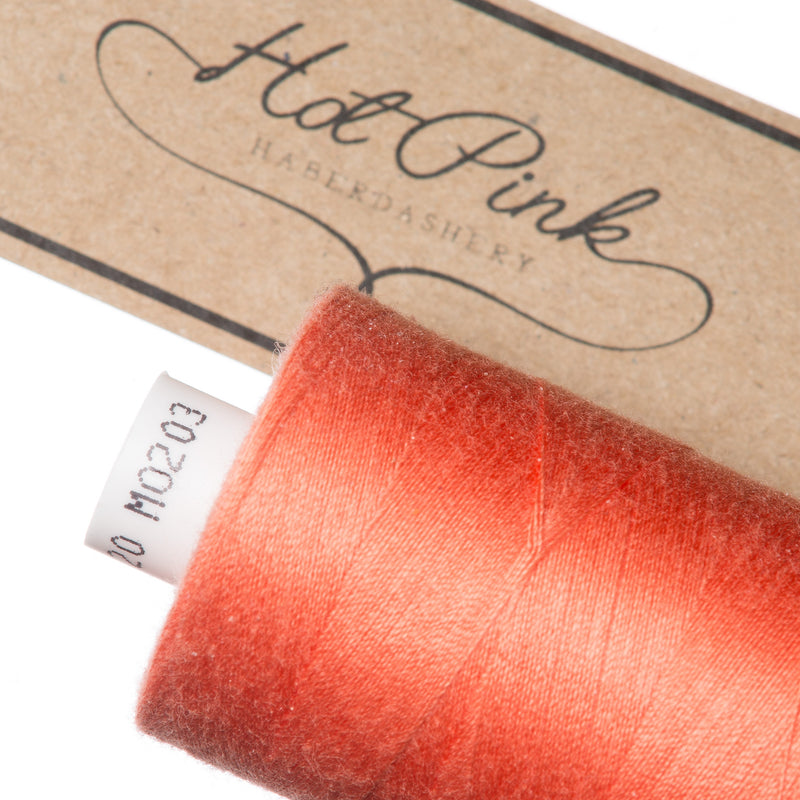 1000m Coates Polyester Moon Thread in Oranges & Yellows 0203