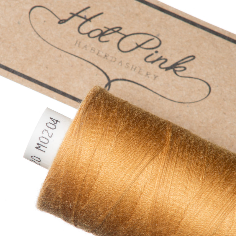 1000m Coates Polyester Moon Thread in Oranges & Yellows 0204