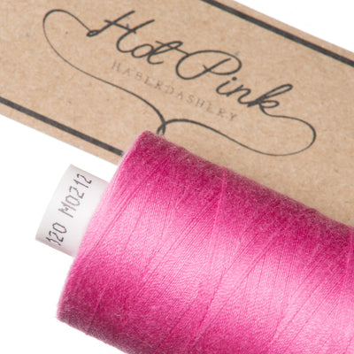1000m Coates Polyester Moon Thread in Reds & Pinks 0212