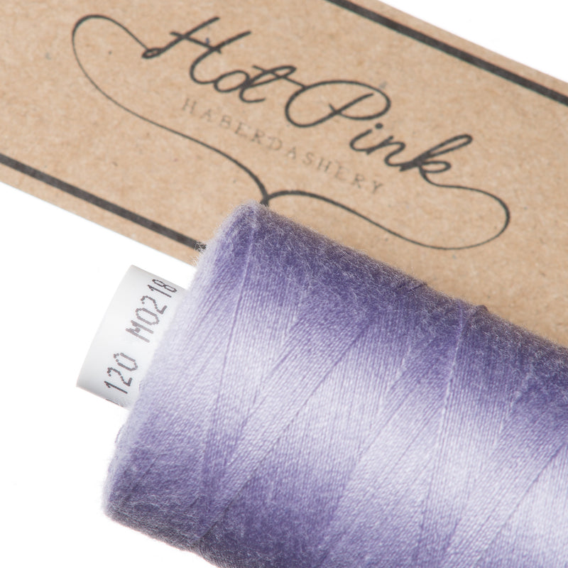 1000m Coates Polyester Moon Thread in Purples 0218