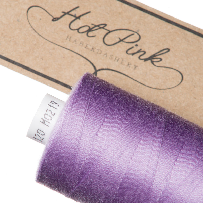 1000m Coates Polyester Moon Thread in Purples 0219
