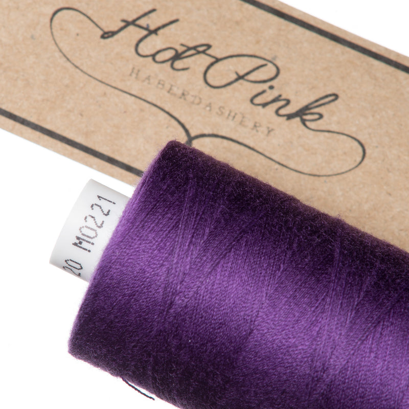 1000m Coates Polyester Moon Thread in Purples 0221