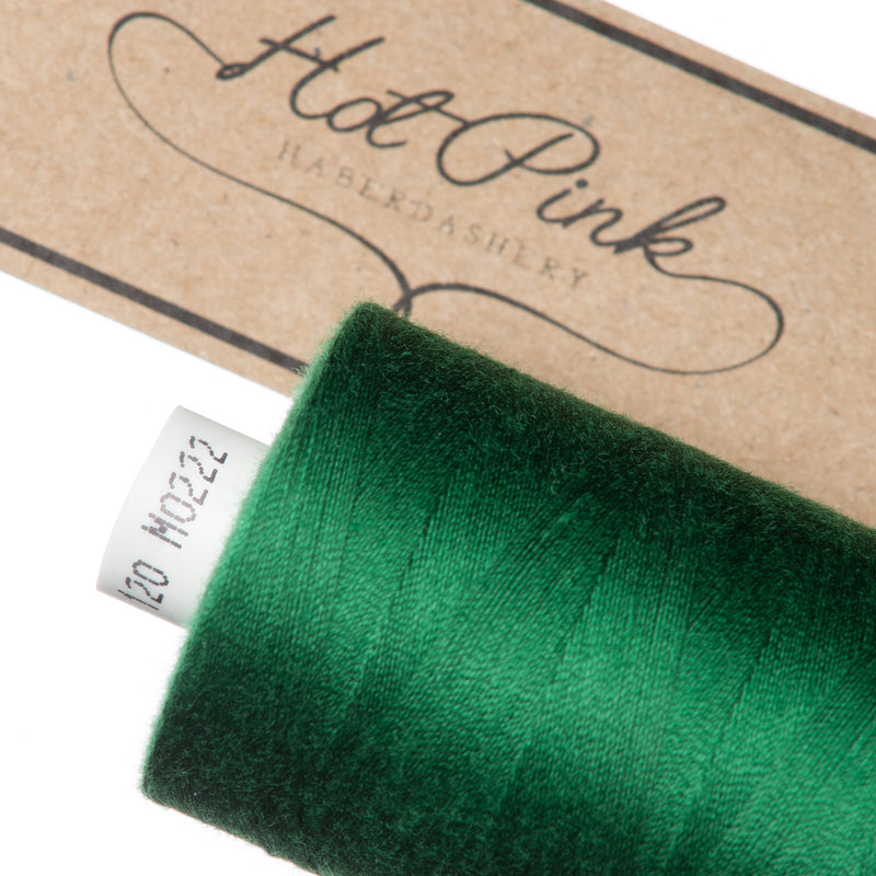 1000m Coates Polyester Moon Thread in Greens 0222