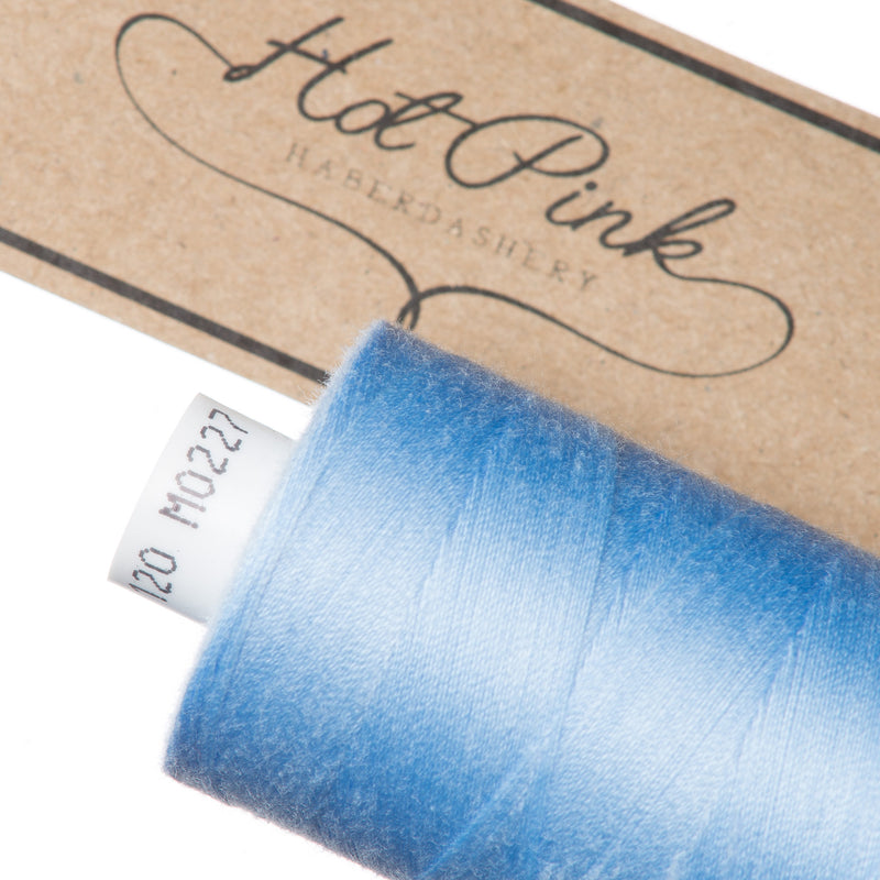 1000m Coates Polyester Moon Thread in Blues 0227