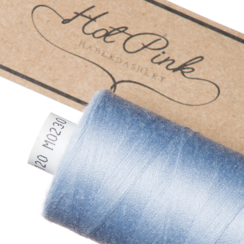 1000m Coates Polyester Moon Thread in Blues 0230