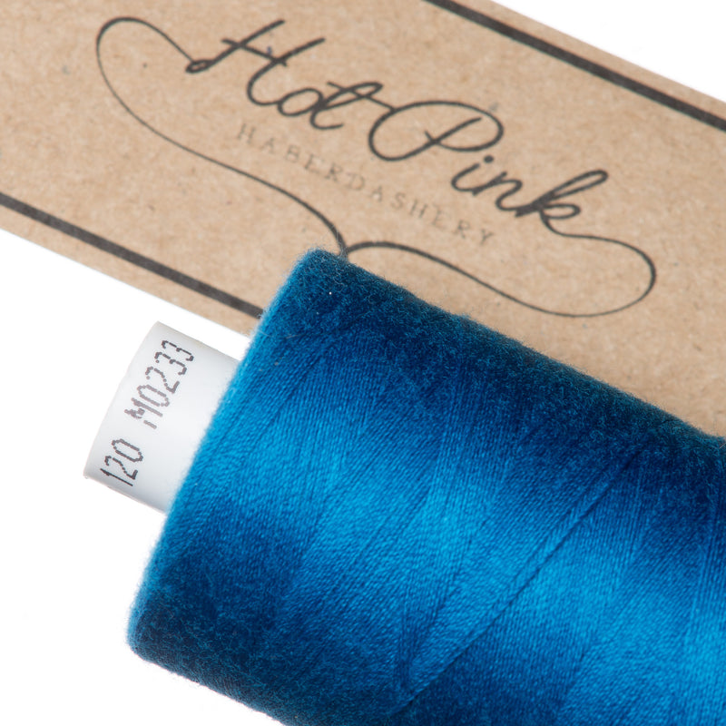 1000m Coates Polyester Moon Thread in Blues 0233