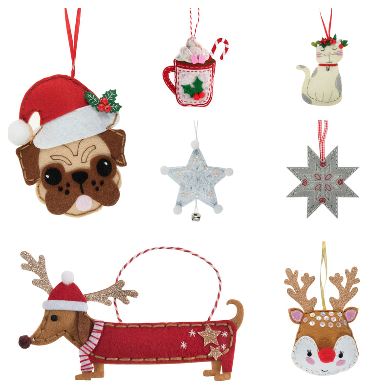 Make Your own Christmas felt decorations