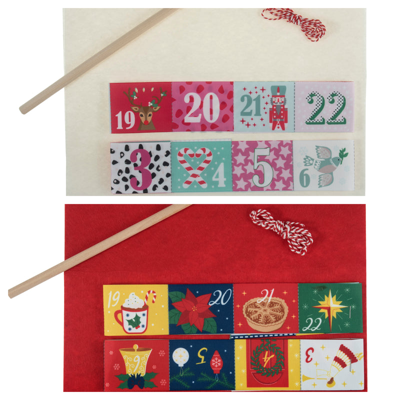 Make your own advent calendar kit contents
