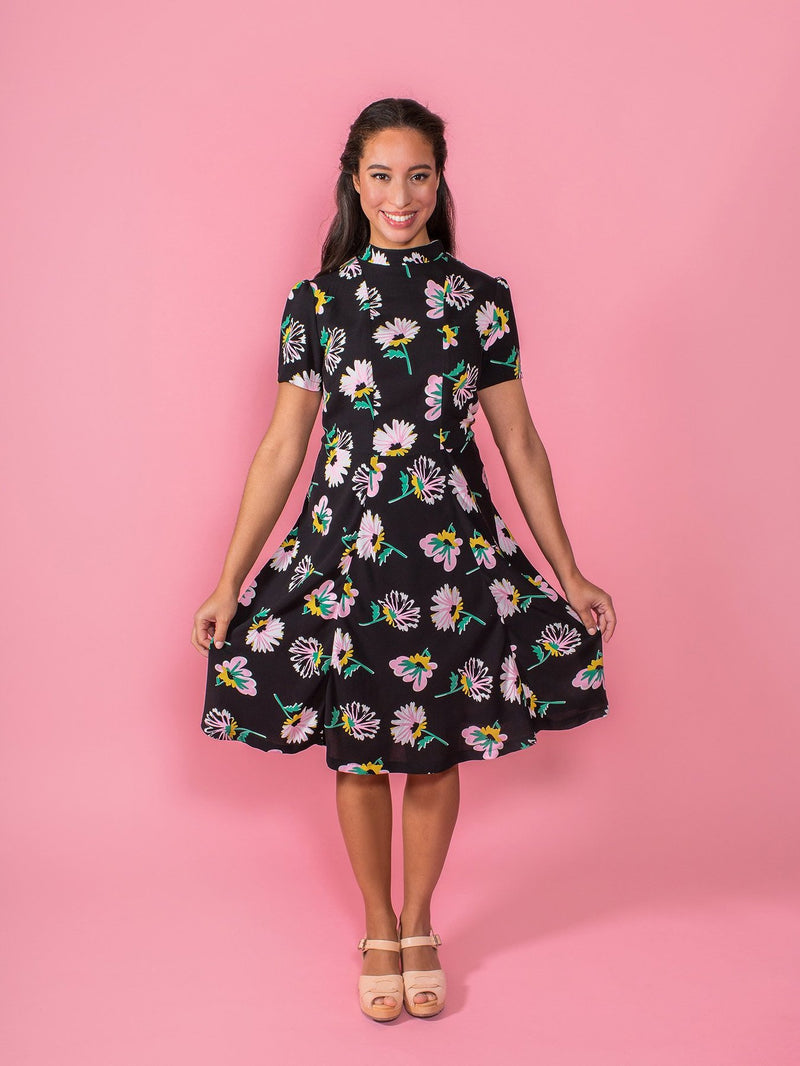 Martha Dress Sewing Pattern by Tilly and the Buttons on model