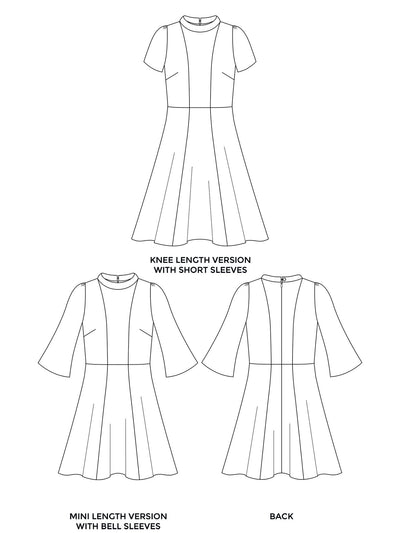 Martha Dress Sewing Pattern by Tilly and the Buttons measurements