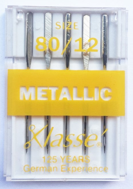 KLASSE Sewing Machine Needles in Metallic 80/12