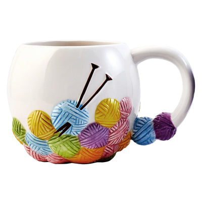 Knitting ball mug