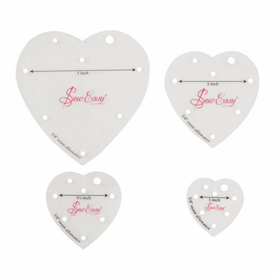 Sew Easy Mini Template Sets in hearts
