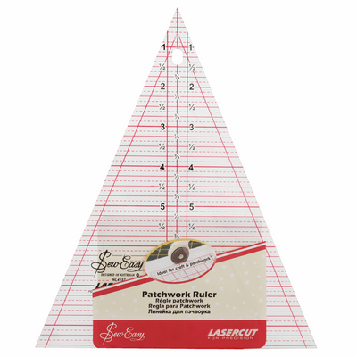 Sew Easy Triangle Template Ruler 8.5 x 7in