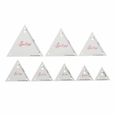 Sew Easy Mini Template Sets in right angle triangle