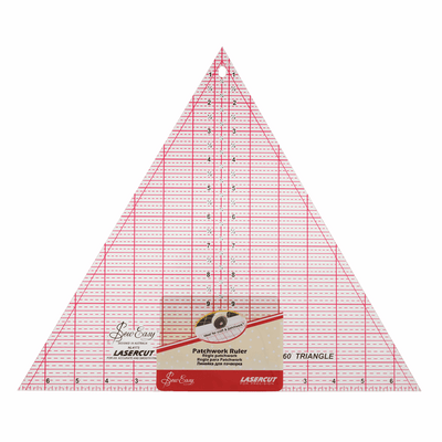 Sew Easy Quilting Template Ruler in 60 Degree triangle