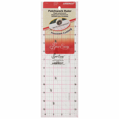 Sew Easy Patchwork Template Ruler in 14 x 4.5in