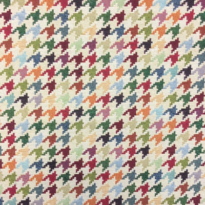 Swatch of Houndstooth new world tapestry fabric by Chatham Glyn