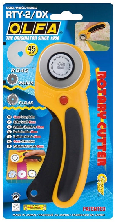 OLFA Deluxe Ergonomic Rotary Cutter - 45mm - RTY-2/DX