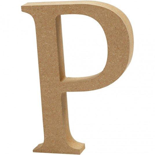 Capital letter P – MDF Wooden letter – 13cm