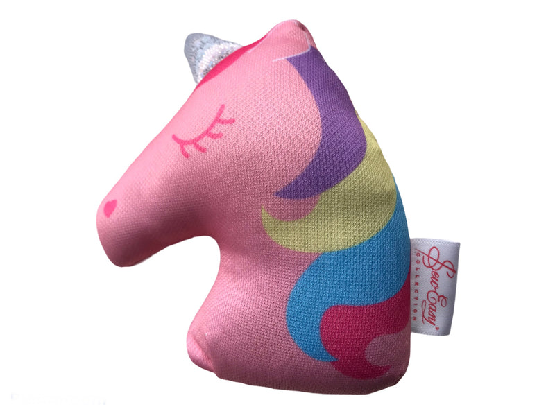 Sew Easy Pin Cushion in pink magical unicorn shape