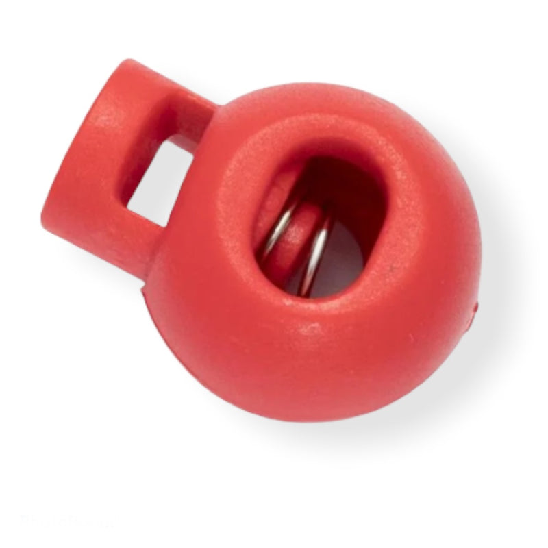Red pack of 2 - 20mm x 18mm Spring toggles cord locks