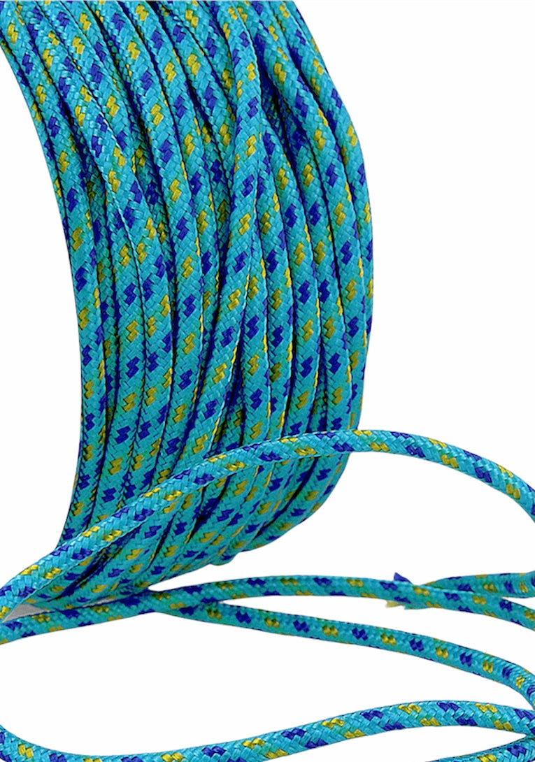 3mm Polyester rope Cord 30m Roll by Stephanoise in blue mix 020