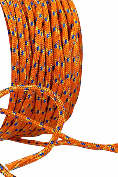 3mm Polyester rope Cord 30m Roll by Stephanoise in orange mix 083
