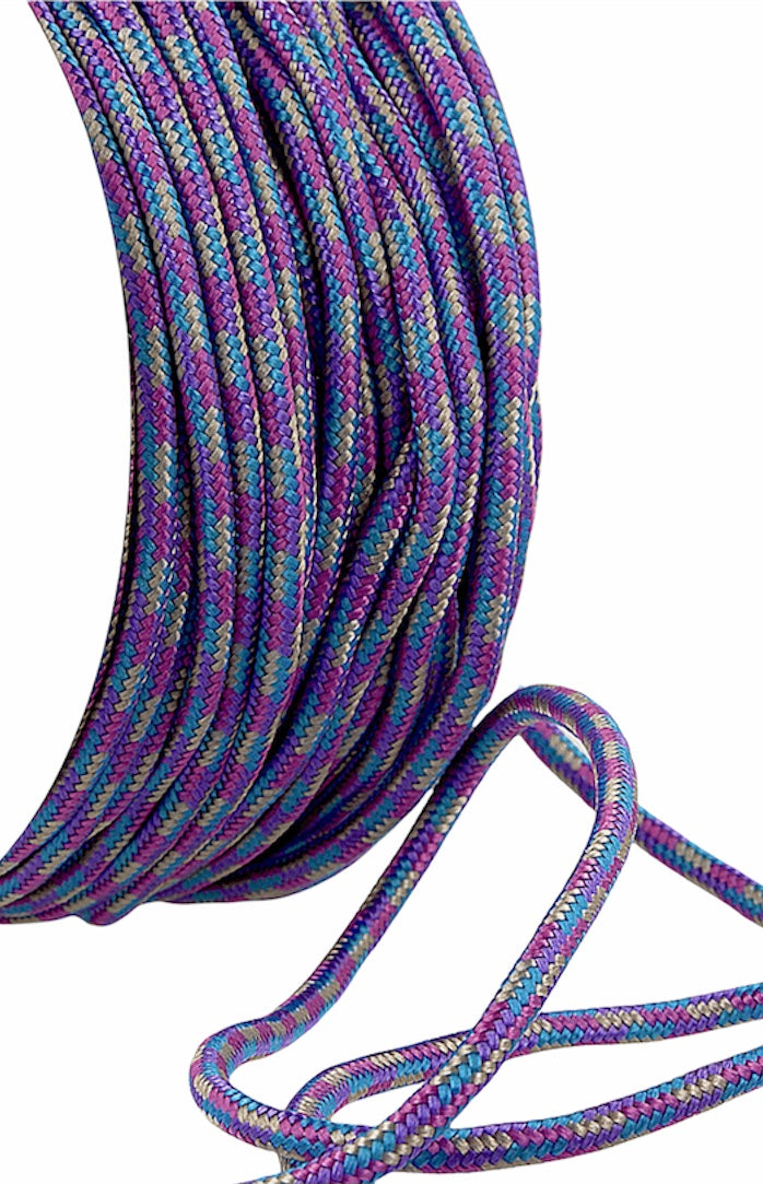 3mm Polyester rope Cord 30m Roll by Stephanoise in multicolour mix 090