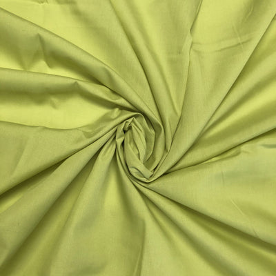 Plain polycotton fabric swatch in olive 22
