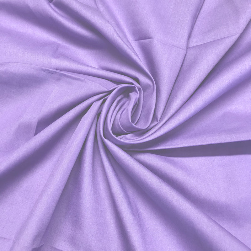 Plain polycotton fabric swatch in violet 52