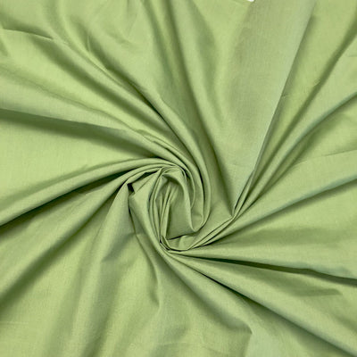 Plain polycotton fabric swatch in sage green 54