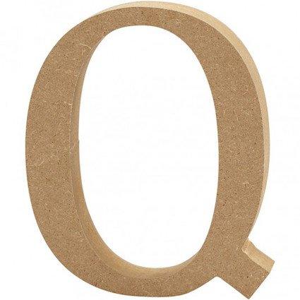 Capital letter Q – MDF Wooden letter – 13cm