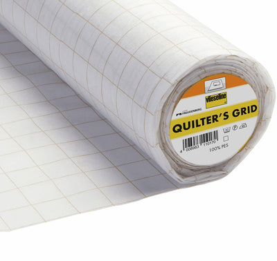 Vlieseline Quilter's Grid White Fusible Light-Weight interlining