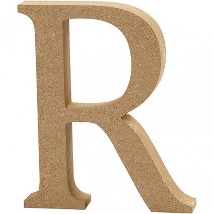 Capital letter R – MDF Wooden letter – 13cm