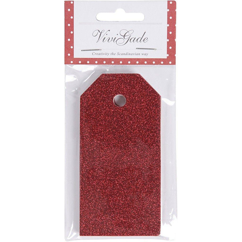 15 Christmas Glitter Gift Tags by ViviGade in red
