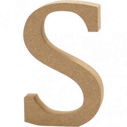 Capital letter S – MDF Wooden letter – 13cm