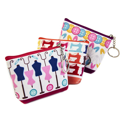 Patterned Sewing Zip Up Pouch