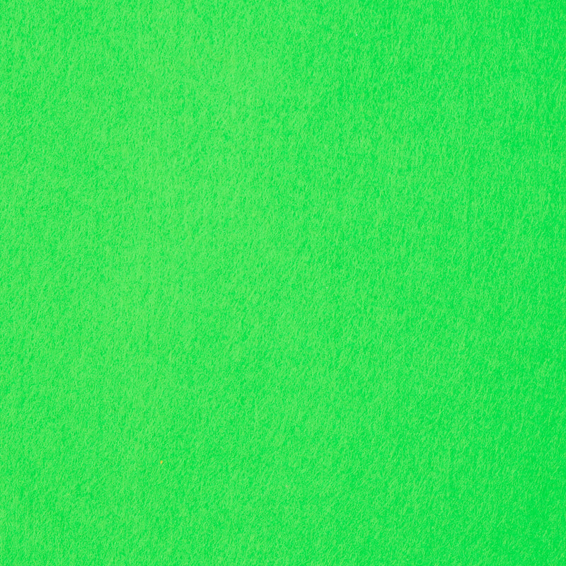 Pack of 10 Acrylic felt 9" squares / 22 cm felt squares - super bright green felt