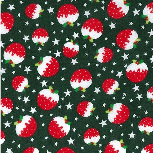 Christmas Puddings – Polycotton Fabric