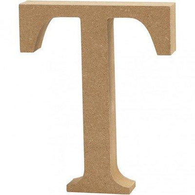 Capital letter T – MDF Wooden letter – 13cm