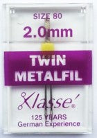 Klasse Sewing Machine Needles in twin metalfil