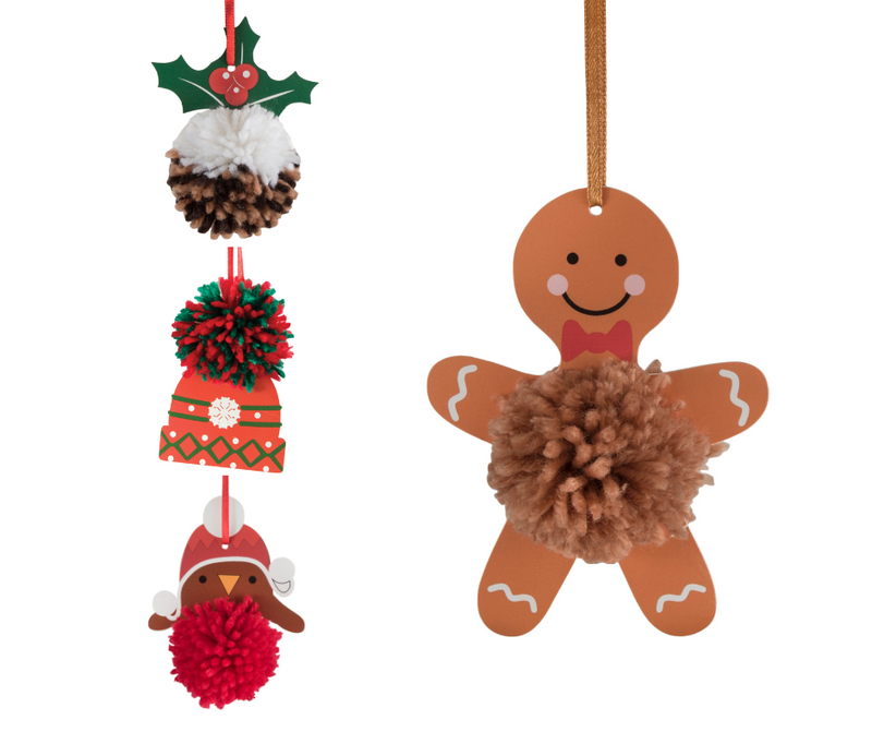 Trimits Pom Pom Decoration Kits - Christmas