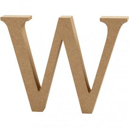 Capital letter W – MDF Wooden letter – 13cm