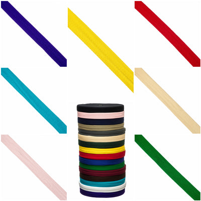 Herringbone Tape by the metre & 50m roll in 25mm & 38mm widths in 16 colours